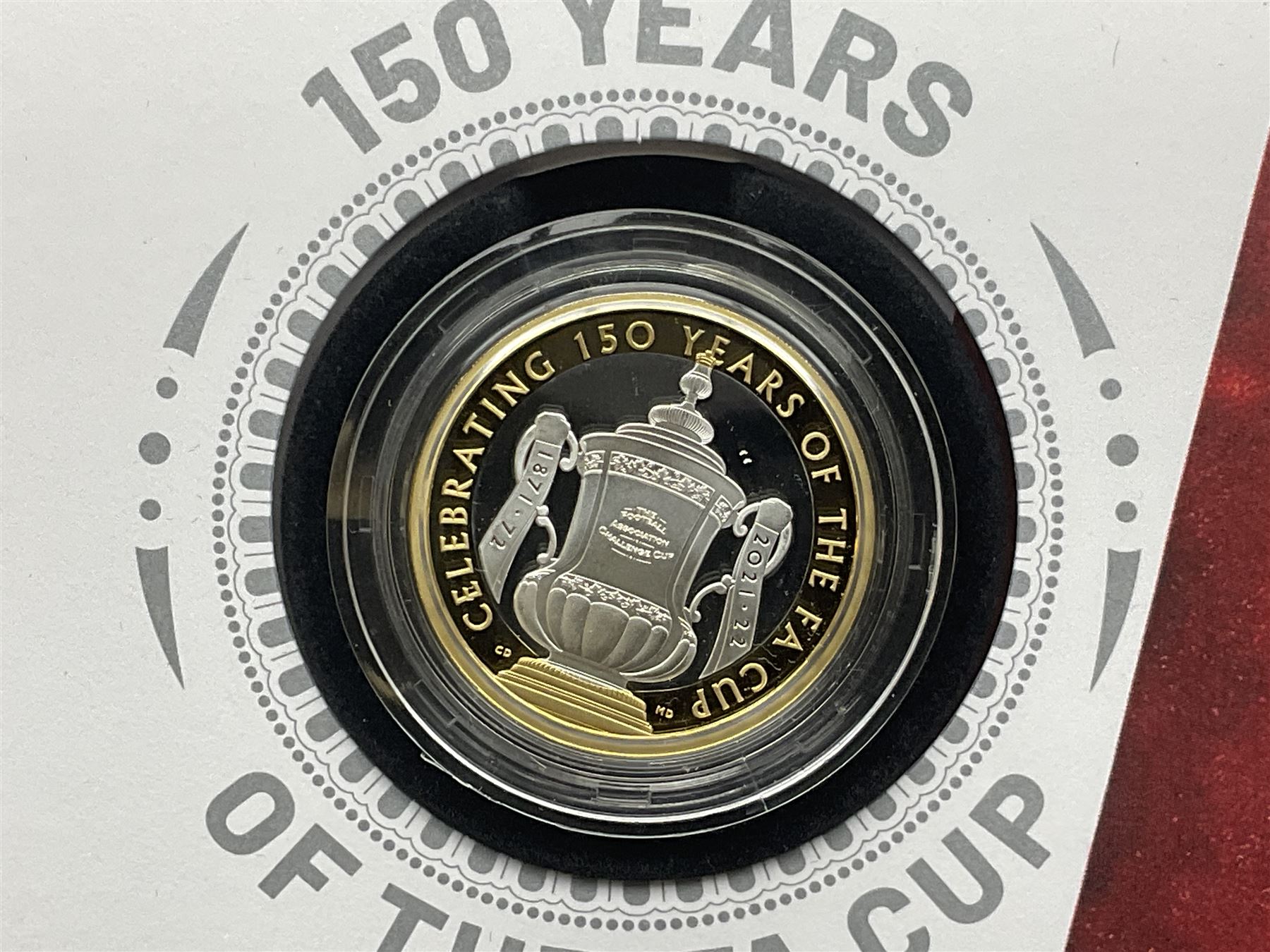 Five The Royal Mint Royal Mail silver proof coin covers, comprising 2021 'HG Wells' with two pounds, 2021 'HM The Queen's 95th Birthday' with five pounds, 2022 'Her Majesty The Queen's Platinum Jubilee 70 Years' with five pounds, 2022 'Her Majesty The Queen's Platinum Jubilee 70 Years' with fifty pence and 2022 '150 Years of The FA Cup' with two pounds, all in Royal Mail card boxes