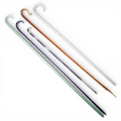 Set of five Victorian walking canes, largest H114cm 