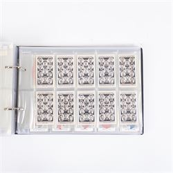 Collection of Edwardian and later Football related trading and cigarette cards, including forty-nine of fifty 1906 Ogden's Football Club Colours, 1922 PALS Footall series, ninety of one hundred 1925 Gallaher Famous Footballers, complete set of forty-four 1926 Ogden's Captains of Association Football Clubs and Colours, complete set of fifty 1927 Players Football Caricatures by MAC,  complete set of fifty 1927 Players Football Caricatures by RIP,  complete set of fifty 1930 Players Association Cup Winners, complete set of 50 1933 Ogdens AFC Nicknames etc, housed in brown cigarette card album