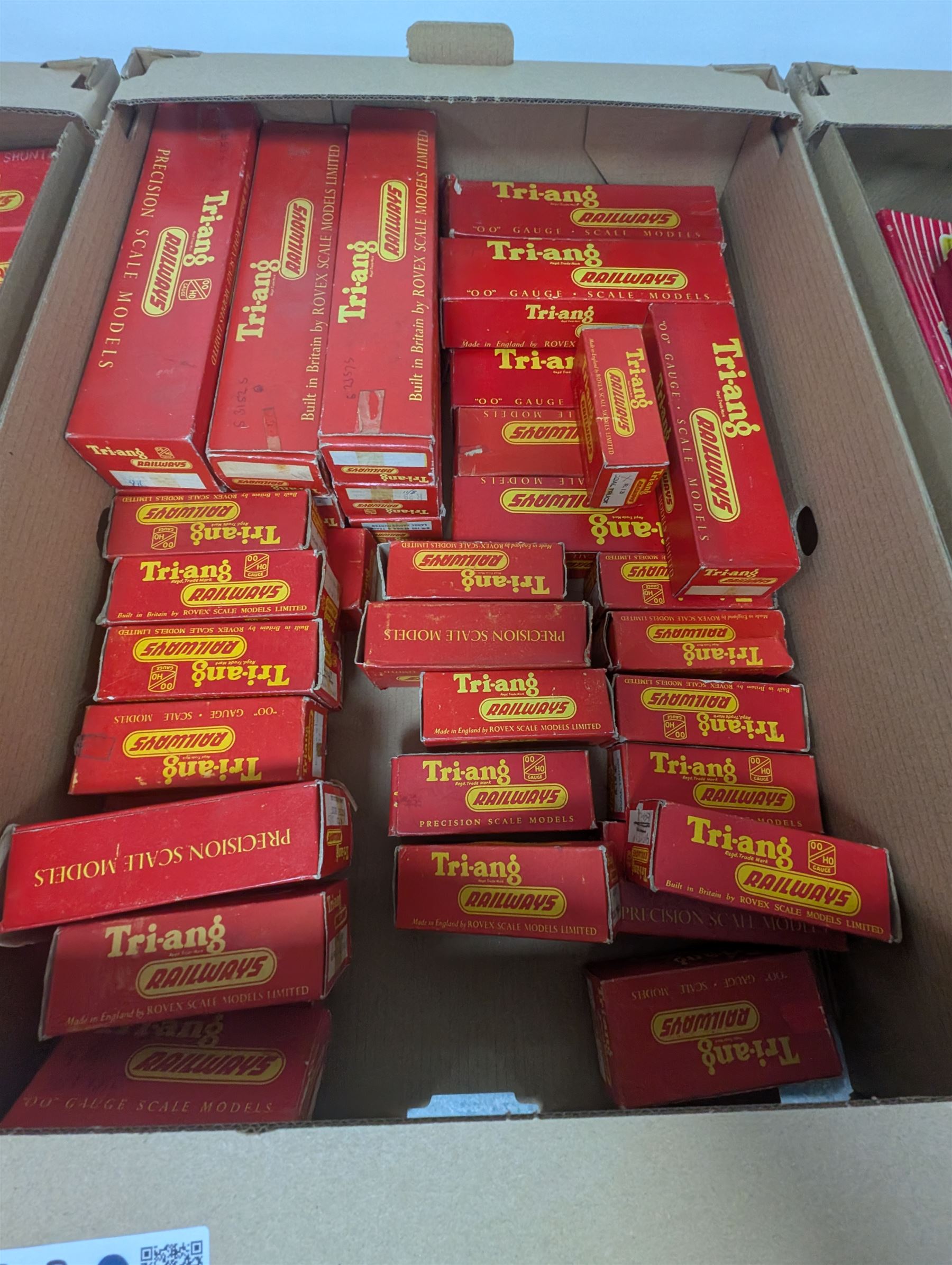 Collection of 00 gauge Hornby Dublo and Triang rolling stock, including one steam locomotive, two diesel shunters, breakdown crane, wagons, track and other accessories, mostly boxed, in three boxes