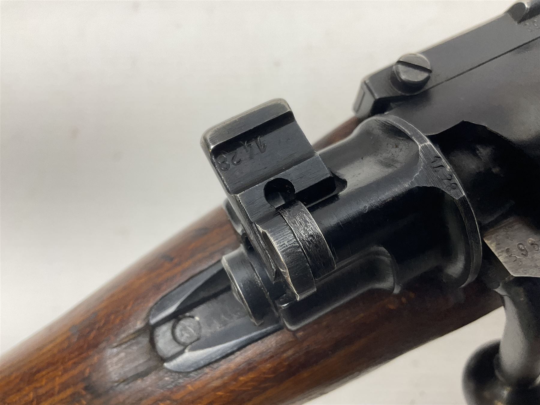 FIREARMS CERTIFICATE REQUIRED - BLANK FIRING Mauser 792 by 57 Mod.98 bolt action rifle marked BYF 41, re-proofed for .308 Winchester blank firing, with 61cm (24