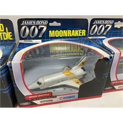 Corgi - The Ultimate Bond Collection - sixteen die-cast model vehicles from Goldfinger, Thunderball, Moonraker, Live and Let Die, A View to a Kill, For Your Eyes Only, Octopussy etc; all in window boxes (16)