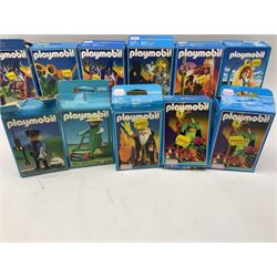 Playmobil - thirteen boxed figures including two Sports Action in unopened boxes; and a large quantity of unboxed figures and accessories