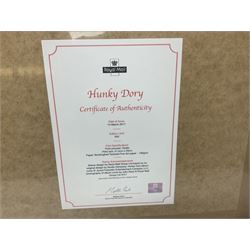 Set of four Royal Mail David Bowie limited edition album stamp prints, comprising Heroes, Ziggy Stardust Tour, Hunky Dory and Let's Dance, all framed and in original packaging, H43cm W43cm