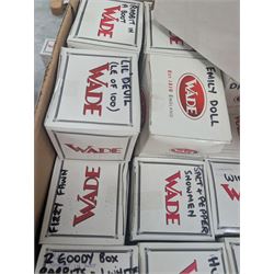 Collection of boxed Wade figures, including Lil Devil, Emily Doll, Wimpy, Huntsman Fox, etc