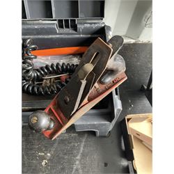 Step up toolbox, Black and decker workmate, plane spanners and other tools  - THIS LOT IS TO BE COLLECTED BY APPOINTMENT FROM DUGGLEBY STORAGE, GREAT HILL, EASTFIELD, SCARBOROUGH, YO11 3TX
