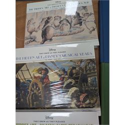 Ten Disney animation books, comprising six volumes of The Hidden Art of Disneys Golden Age - They Drew As They Pleased and four volumes from The Archive Series - Animation, Story, Layout and Design, some still sealed