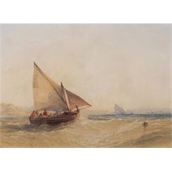 William Callow (British 1812-1908): Boats off Sorento - Bay of Naples, watercolour signed ...