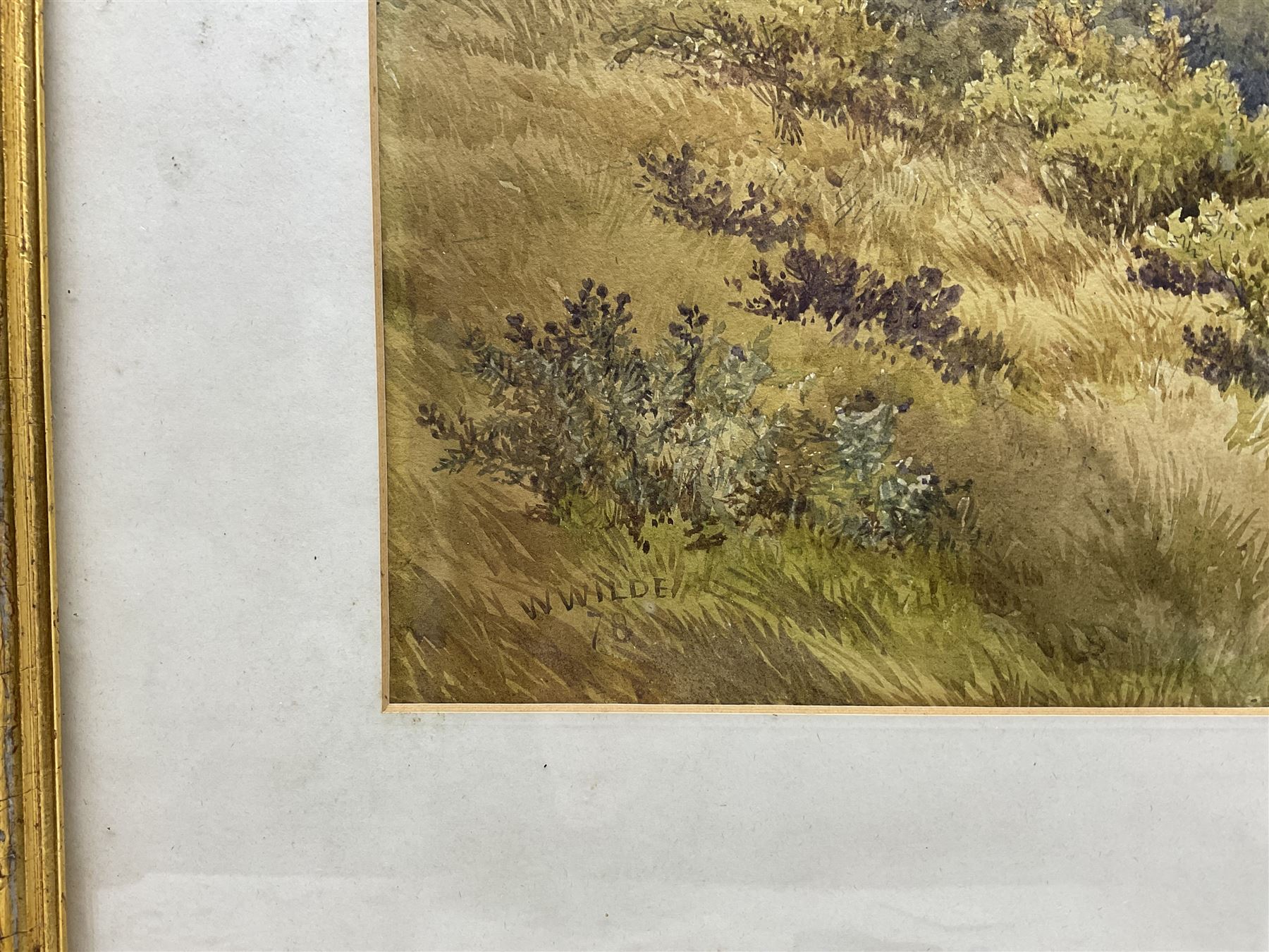 William Wilde (British 1826-1901): View of Scarborough, watercolour signed and dated '78, 34cm x 49cm 