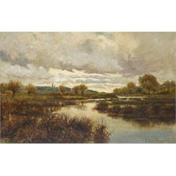 Arthur Lee Rogers (British fl. 1871-1894): Canadian River Landscape, oil on canvas signed ...