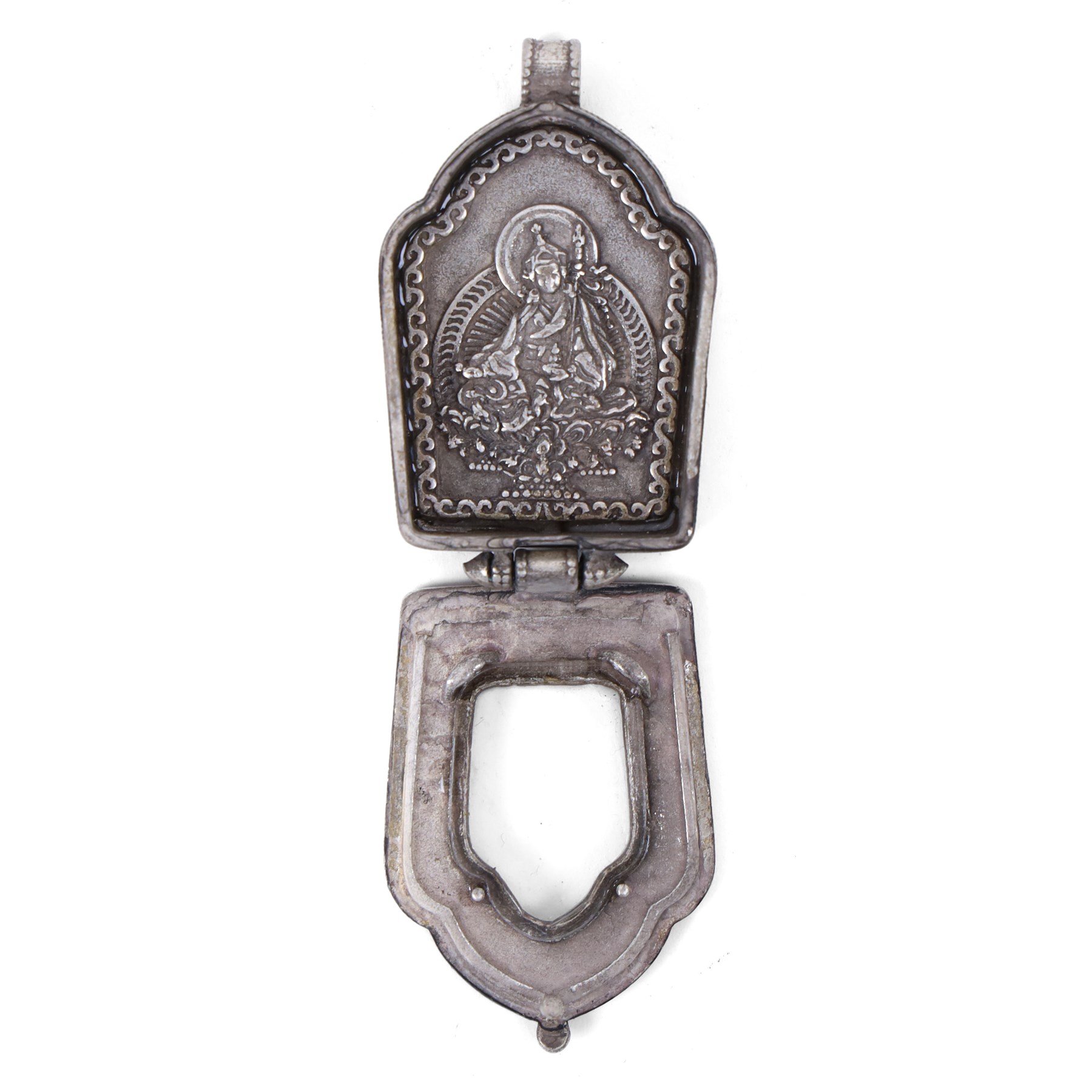 Pair of Tibetan prayer boxes, H5cm