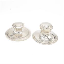 Two early 20th century silver mounted ca