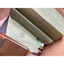 Collection of natural history books, including Lloyd's natural history books, four volumes, Insects of the British woodlands, Flowers of the field Johns & Elliott, Textbook of Theoretical Botany three volumes etc, seven boxes 