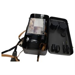 Zenit Photosniper, with Zenit E camera body, in original case and box with accessories and instructions