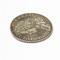 George II 1746 shilling coin, LIMA below bust