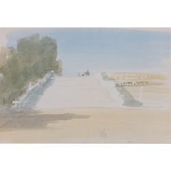 Sir Hugh Casson (British 1910-1999): Steps Towards the Viewpoint, watercolour faintly insc...