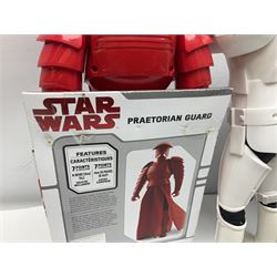 Star Wars - seven Jakks Pacific Big-Figs comprising Praetorian Guard, Chewbacca, Finn, C-3PO, First Order Snowtrooper, Ezra Bridger and Kanan Jarras; all boxed with factory fixings; and another unboxed Stormtrooper (8)