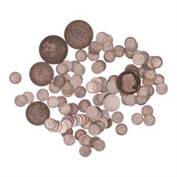 Approximately 260 grams of Great British pre-1920 silver coins