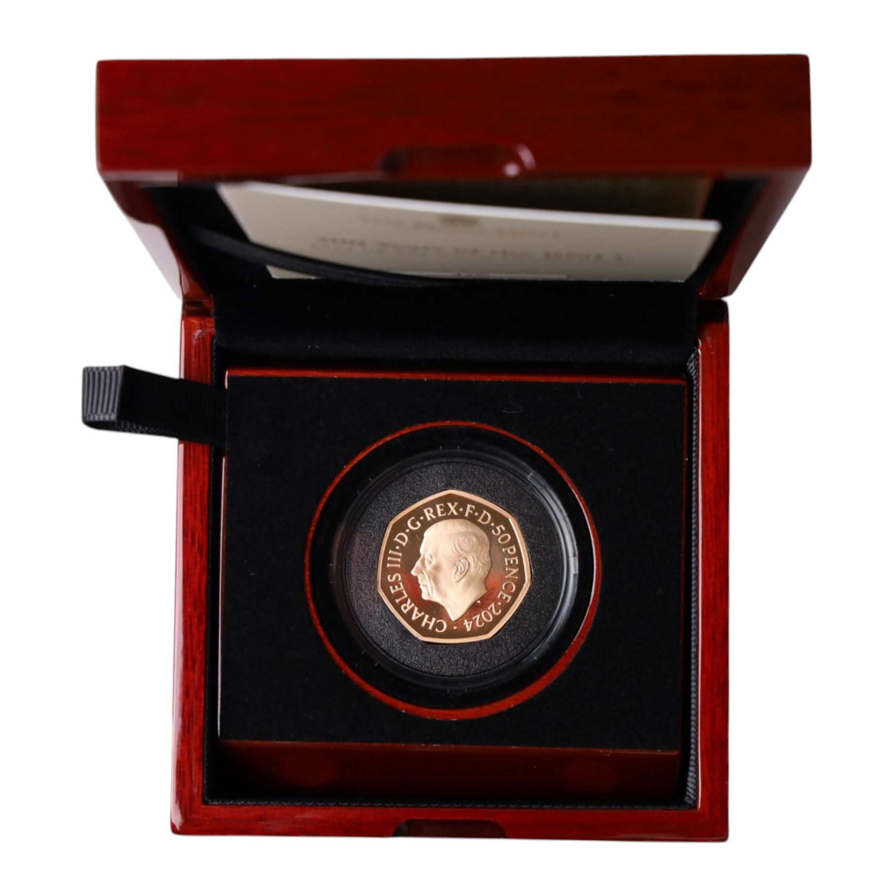 The Royal Mint United Kingdom 2024 '200 Years of the RNLI' gold proof fifty pence coin, cased and boxed with certificate