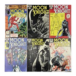 Moon Knight (1981-1982) Marvel comics. No. 13, British price variant direct edition. Nos 17, 19, 22, 23 and 26, US price variant (6)