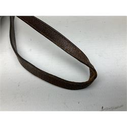 Early 20th century officer's swagger type leather covered sword stick, the 33cm etched single fullered blade marked Wilkinson Pall Mall, with carrying strap L60.5cm