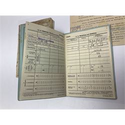 WW2 German Luftwaffe Service Record Folder and Book