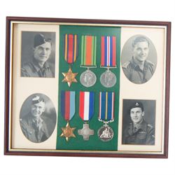 Six medals; Burma Star, Defence Medal, War Medal, 1939-45 Star, General Service Cross and National Service Medal, awarded to Captain Albert Edward Lattimore 2nd para Battalion the 3rd Madras Regiment, Indian Army, together with insignias other items relating to Madras Regiment, photographs and ephemera