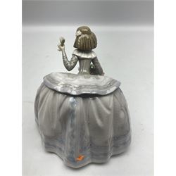 Lladro figure, Teresa, modelled as a lady in a crinoline dress with a basket of flowers, sculpted by José Puche, with original box, no 5411, year issued 1987, year retired 1989, H15cm