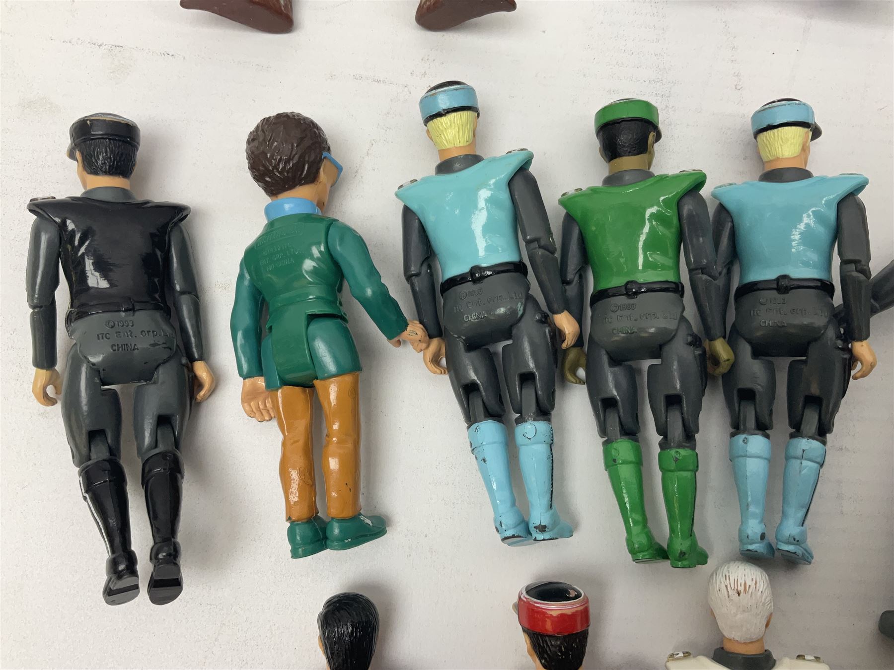 Collection of 80s-00s collectable figures from Lord of the Rings, Masters of the Universe, Thunderbirds etc