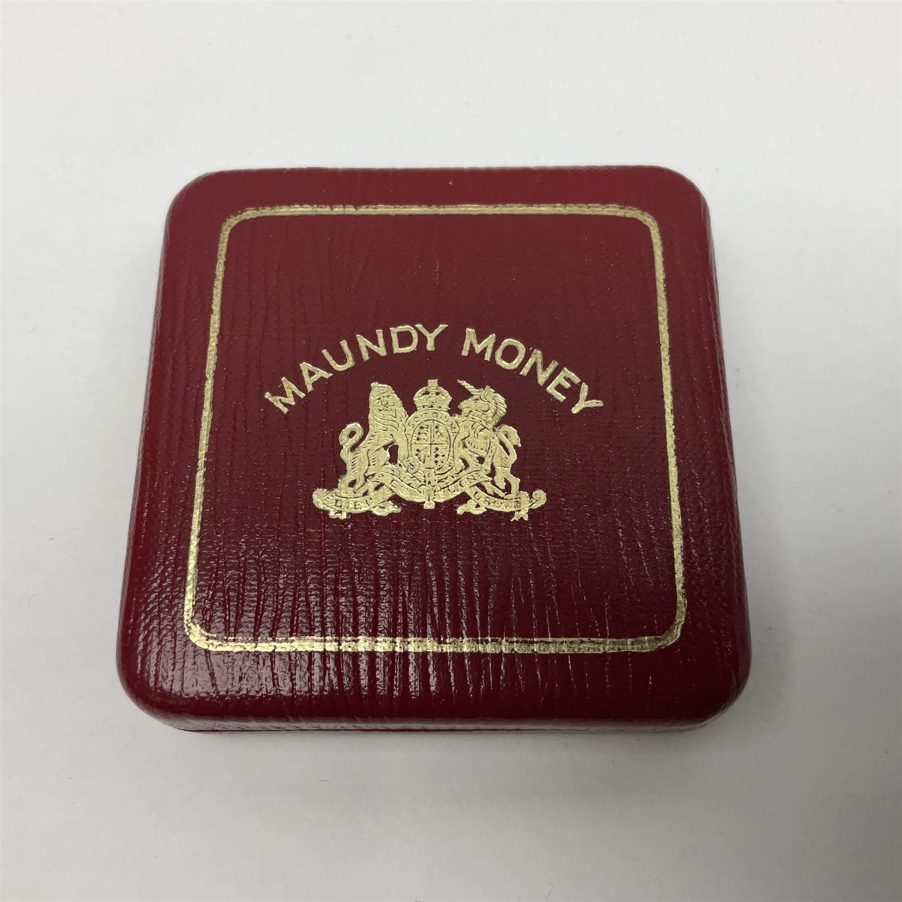 Queen Elizabeth II 1954 maundy coin set, cased