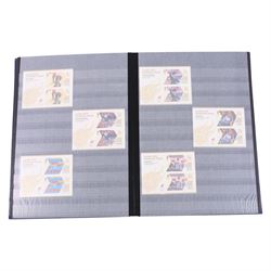 Queen Elizabeth II mint decimal stamps in two folders, face value of usable postage approximately 470 GBP