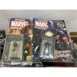 Eaglemoss The Classic Marvel Figurine Collection - forty-one magazines with models each as issued in unopened plastic bags; eleven boxed models and eight loose periodicals; in three boxes (60)