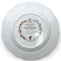 Set of four Royal Doulton Brambly Hedge plates from the 'Sea Story' collection, 'Dining by the Sea', 'Homeward Bound', 'Meeting on the Sand', and 'Rigging the Boat' (4)