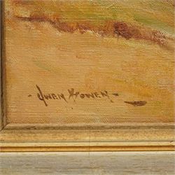 Owen Bowen (Staithes Group 1873-1967): 'The Wharfe Valley at Appletreewick', oil on canvas signed, original title label verso 50cm x 60cm 
Provenance: private collection; purchased David Duggleby Whitby 23rd April 2007 Lot 58