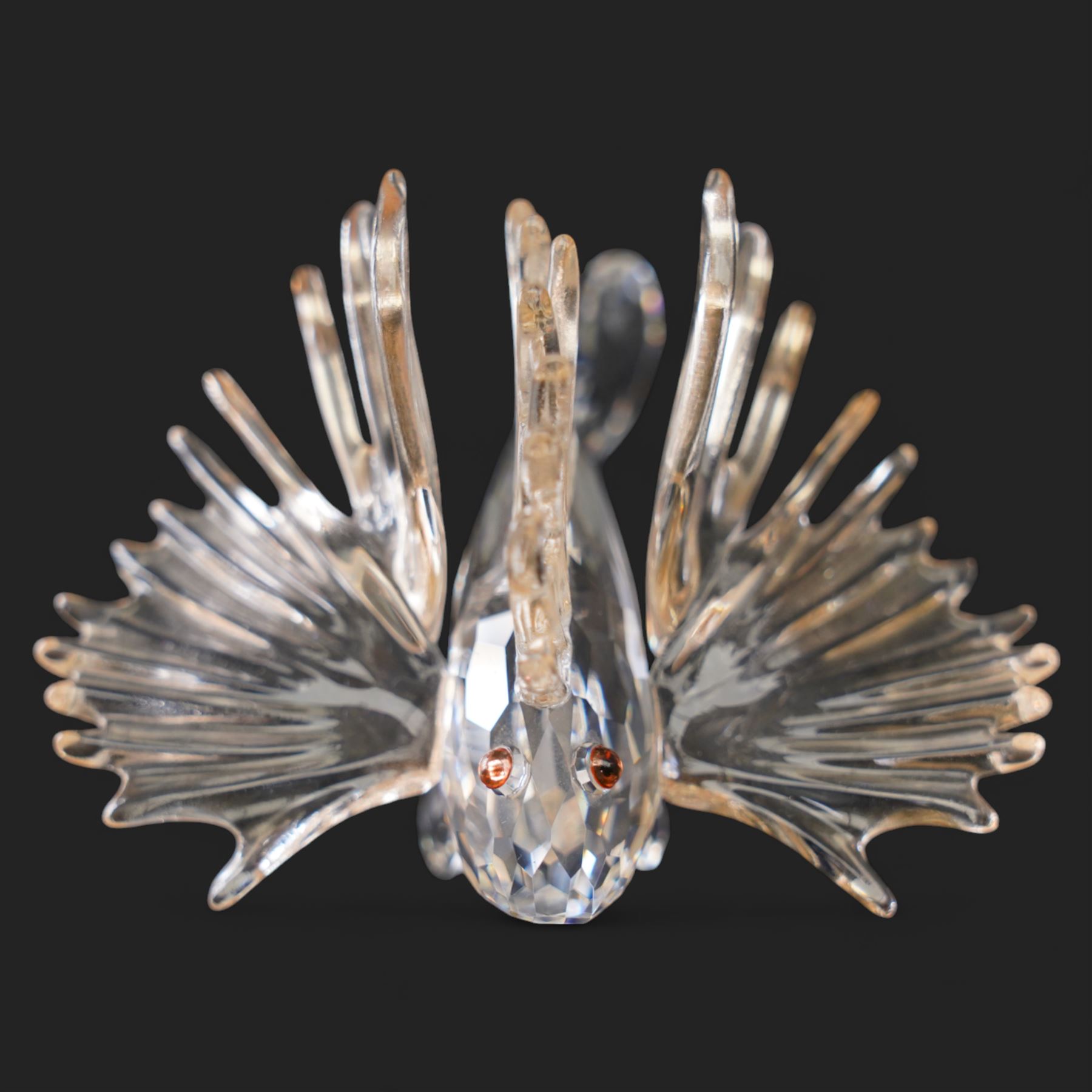 Swarovski crystal 'Community' ornament from the 'Wonders of the Sea' collection, and Lion Fish, boxed (2)