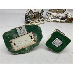 Five Lilliput Lane Illuminated Cottages, comprising Christmas is Coming, with box and deed, Christmas at Mol's, with box and deed, Christmas in Canterbury, with box and deed, Christmas Lights at Sweet Delights and The Three Kings, with box and deeds, together with twelve other Lilliput lanes, to include The First Noel, with box and deed, Winters Moonlight, Yuletide treats, with box and deed etc (17)