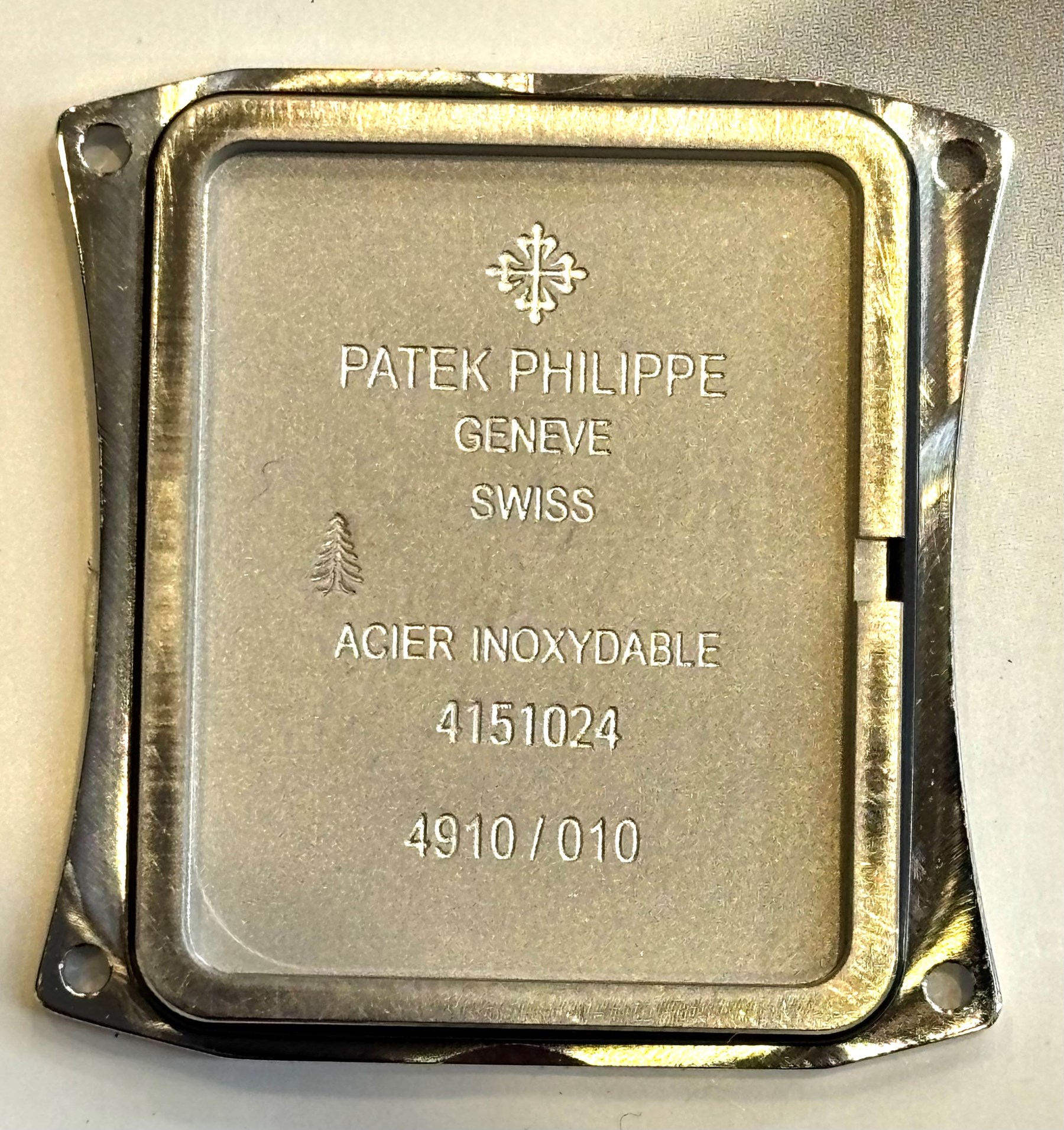 Patek Philippe Twenty~4 ladies stainless steel quartz wristwatch, sunburst grey dial with Roman numeral and diamond dot hour markers and diamond set case, on original bracelet, with fold-over clasp boxed