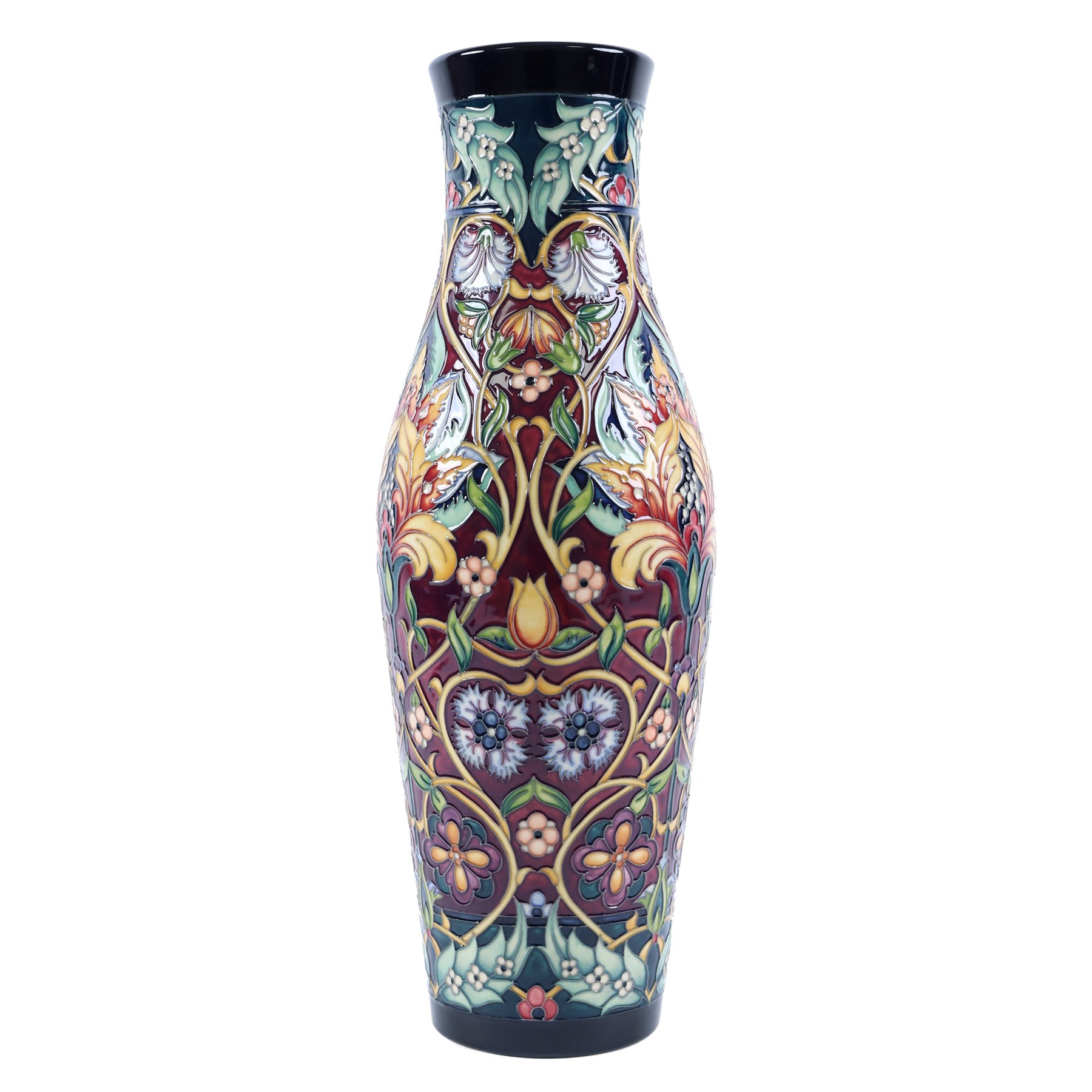 Moorcroft Tree of Life pattern vase, by Rachel Bishop, with impressed and painted marks beneath, H42cm 