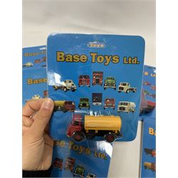 Twenty one Base Toys 1:76 scale diecast vehicles, all in original blister packs