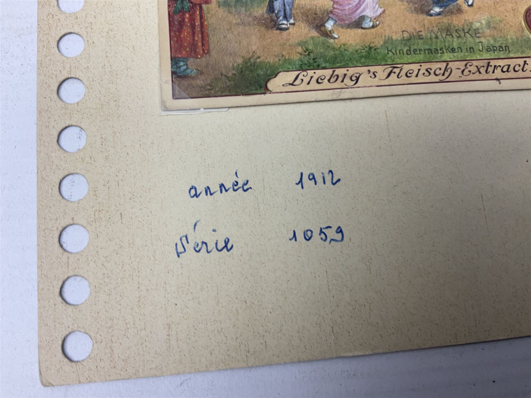 Six original Liebig watercolour illustrations:  'Le Masque' 1912