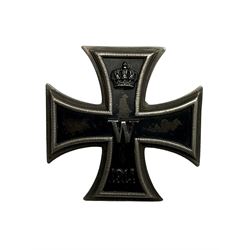WWI Iron Cross 1st Class 1914, with back bearing maker's mark for Paul Meybauer and 