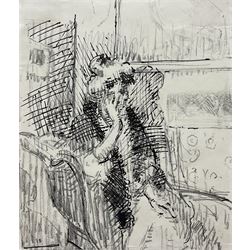 Attrib. Walter Richard Sickert RA RBA (British 1860-1942): La Giuseppina, pen ink and black chalk unsigned 16.5cm x 14cm (unframed) 
Notes: for a similar drawing, c.f. 'Chicken - Girl at a Piano', ('Sickert', Wendy Baron, London: Phaidon, 1973, p.367), sold Dreweatts 19th October 2022 Lot 32.