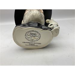 Grayshott Pottery limited edition Terry Pratchett character jug 184/1500, with certificate, H19cm