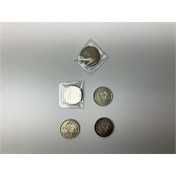 Canadian coinage including Queen Elizabeth II 1964 and four 1966 dollars, 1975 Olympic four coin set comprising two five dollar and two ten dollar coins, 1995 specimen coin set in blue folder, 1995 uncirculated coin set etc 