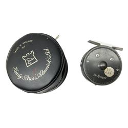Hardy Bros Ltd 'The Flyweight' 2 1/2 inch alloy fly reel, housed in a Hardy Bros (Alnwick) Ltd case