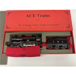 Ace Trains '0' gauge - E3 '2006 Celebration Class' 4-4-0 tender locomotive No.2006 in LMS black; boxed with original packaging and paperwork