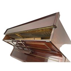 Challen - mahogany cased upright piano, circa 1920