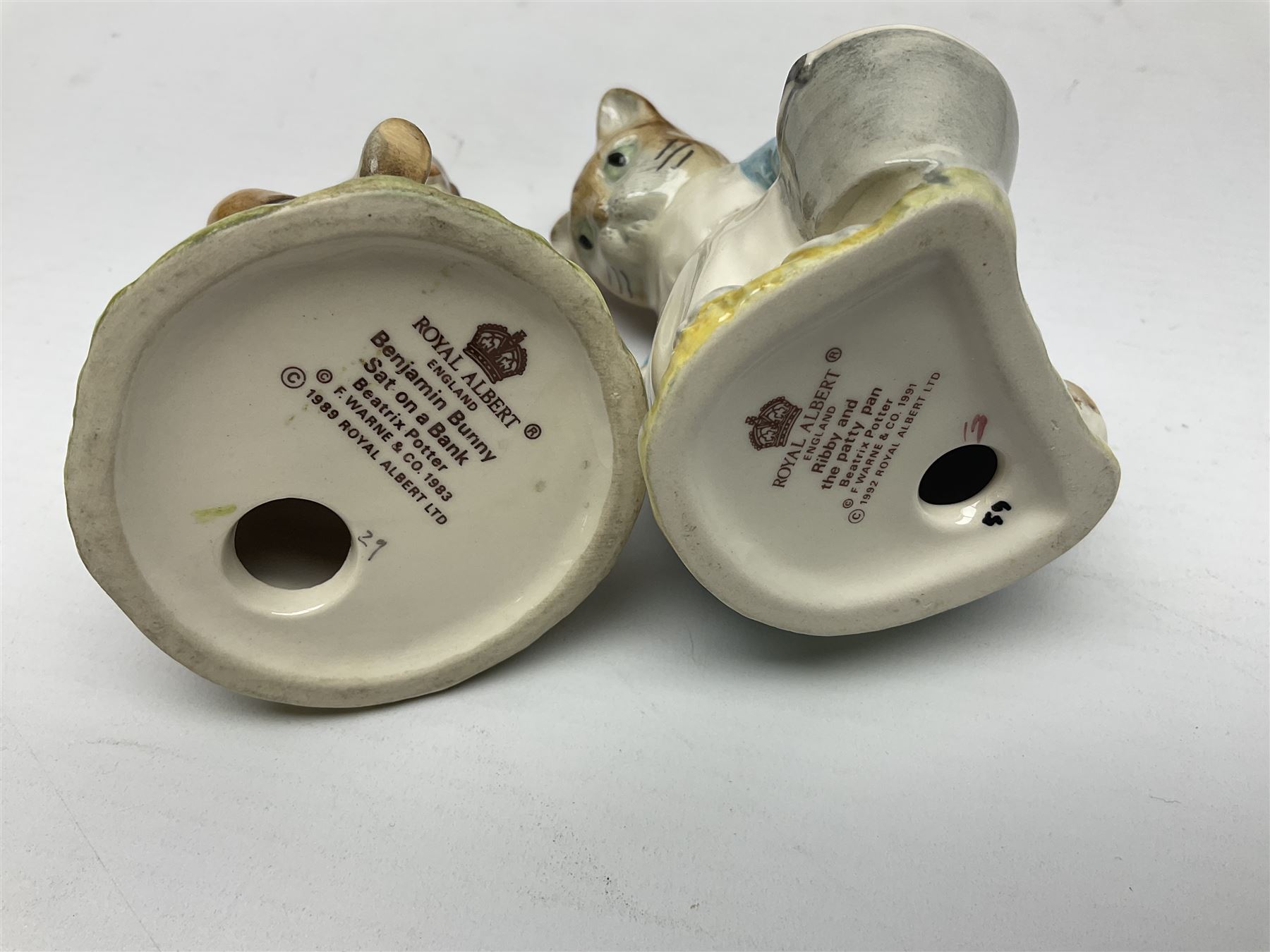 Twelve Royal Albert Beatrix Potter figures, including Mr Alderman Ptolemy, Peter Rabbit and This Pig Had None, etc, some boxed, together with four Royal Worcester Noddy figures, including Big Ears and PC Plod, boxed