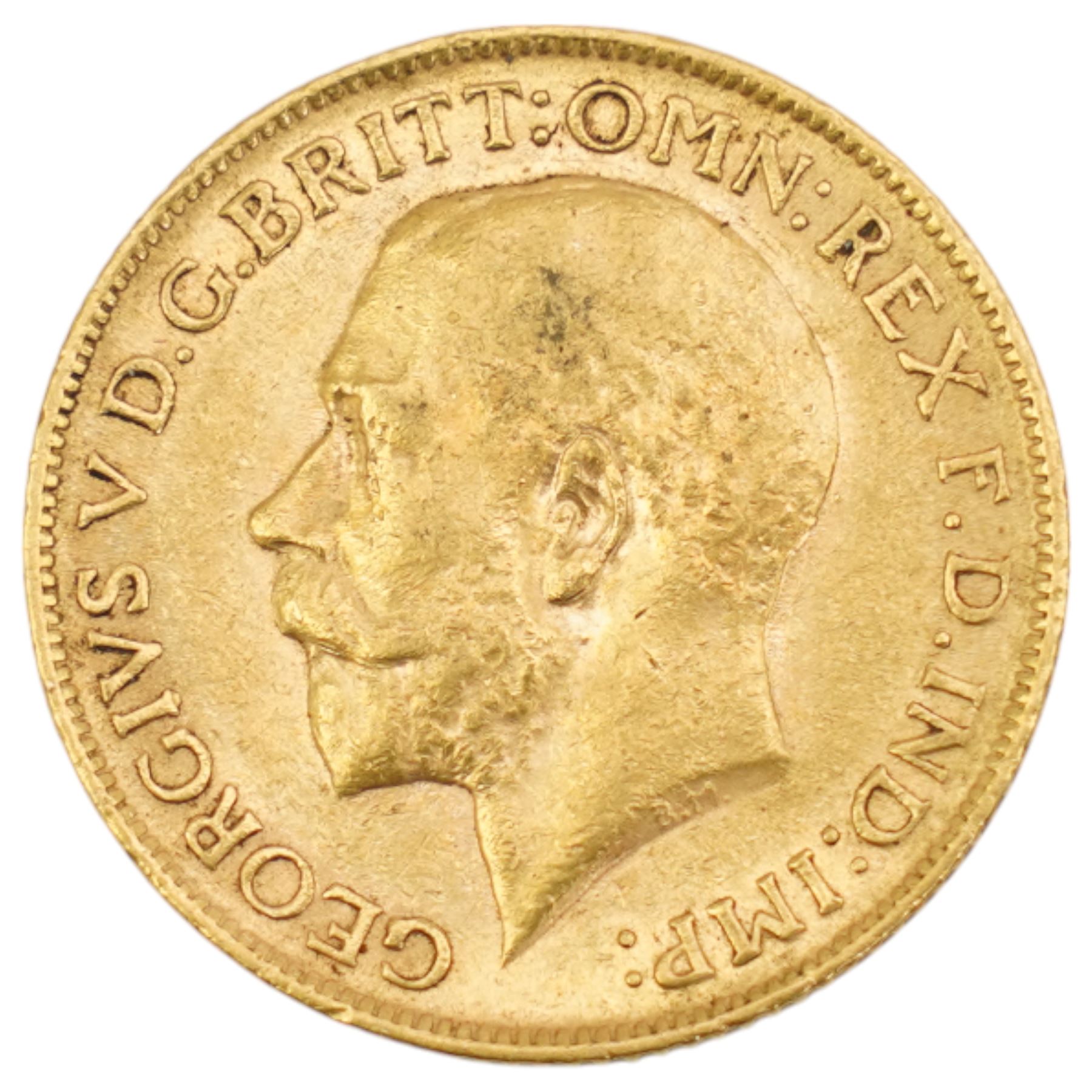 King George V 1911 gold full sovereign coin