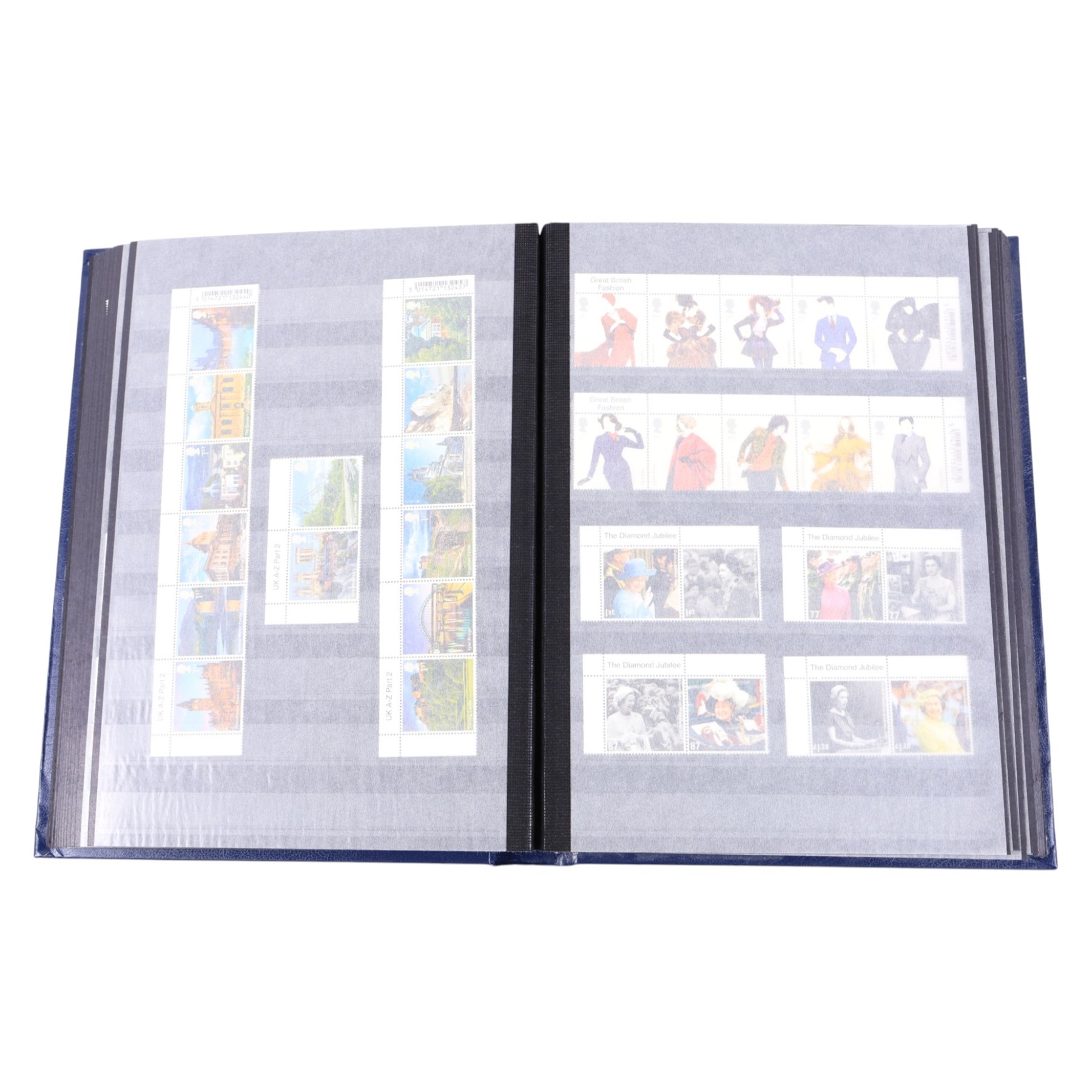 Queen Elizabeth II mint decimal stamps in one folder, face value of usable postage approximately 680 GBP